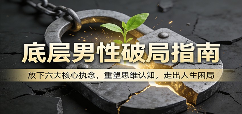底层男性破局指南：放下六大核心执念，重塑思维认知，走出人生困局-智云网
