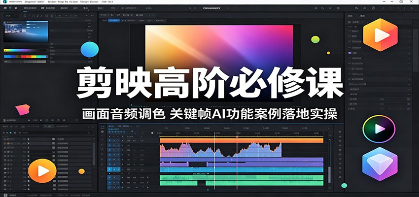 剪映高阶必修课：画面音频调色，关键帧AI功能案例落地实操-智云网