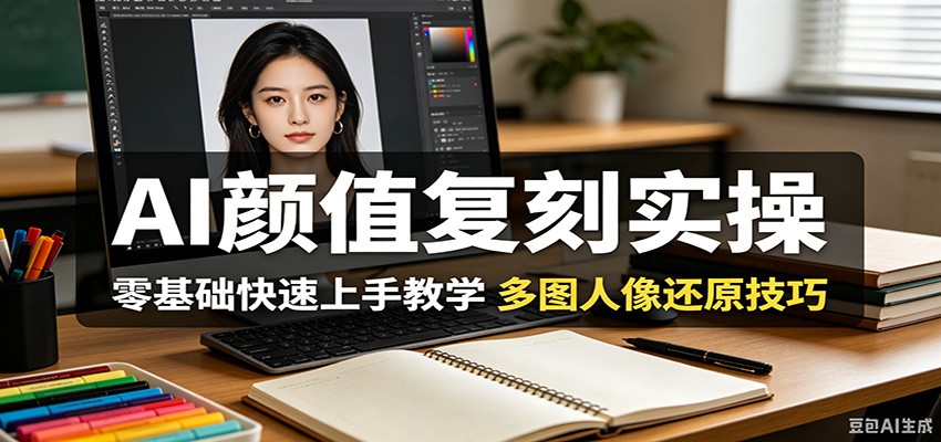 AI颜值复刻实操，零基础快速上手教学，多图人像还原技巧-智云网