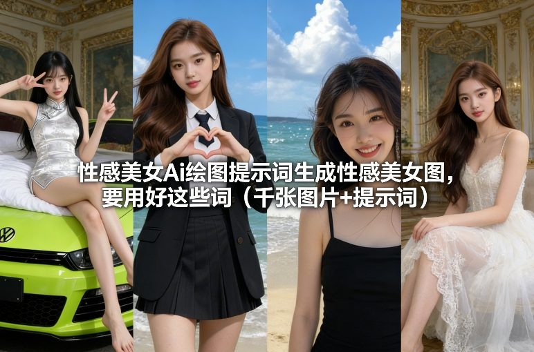 性感美女Ai绘图提示词生成性感美女图，要用好这些词（千张图片+提示词）-智云网