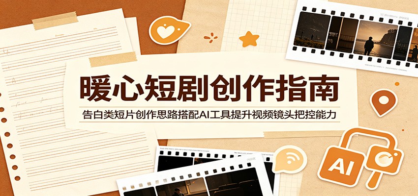 暖心短剧创作指南:告白类短片创作思路搭配AI工具提升视频镜头把控能力-智云网