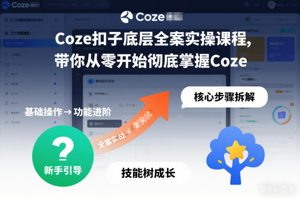 Coze扣子底层全案实操课程，带你从零开始彻底掌握Coze（更新3月）-智云网