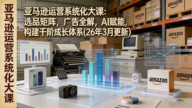 亚马逊运营系统化大课：选品矩阵，广告全解，AI赋能，构建千阶成长体系(26年3月更新-智云网