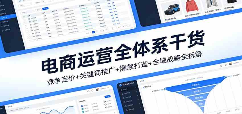 电商运营全体系干货，竞争定价+关键词推广+爆款打造+全域战略全拆解-智云网