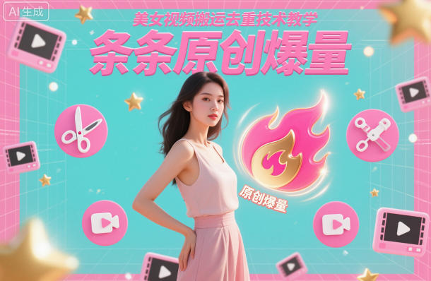 美女视频搬运去重技术教学，条条原创爆量-智云网