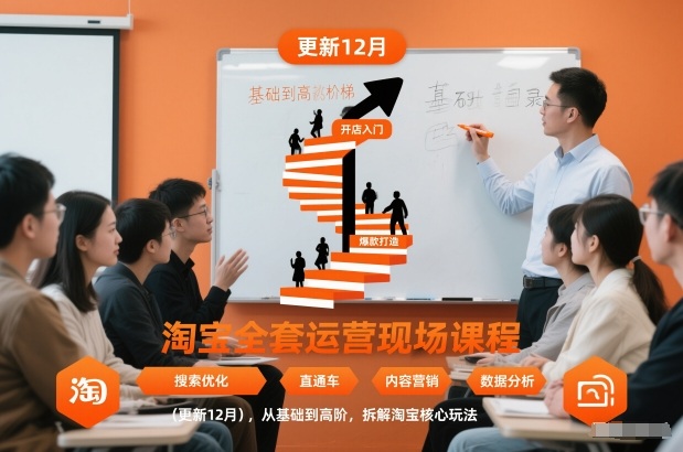 淘宝全套运营现场课程（更新12月），从基础到高阶，拆解淘宝核心玩法-智云网