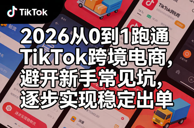 2026从0到1跑通TikTok跨境电商，避开新手常见坑，逐步实现稳定出单-智云网