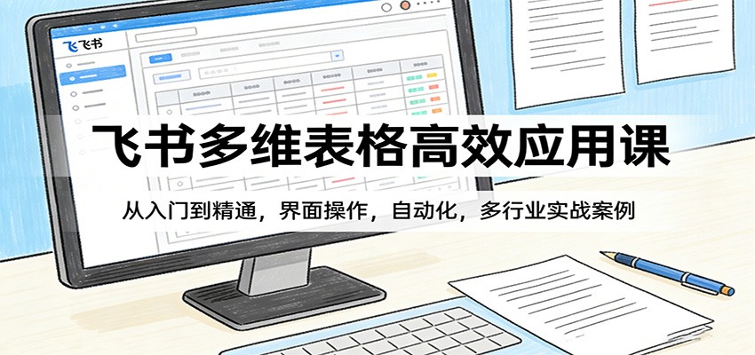 飞书多维表格高效应用课：从入门到精通，界面操作，自动化，多行业实战案例-智云网