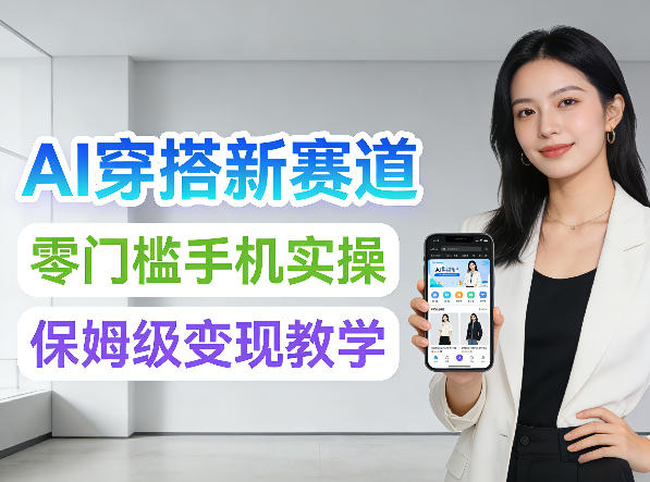 2026年AI穿搭新赛道，零门槛手机实操，保姆级变现教学-智云网