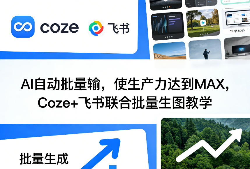 AI自动批量输，使生产力达到MAX，Coze+飞书联合批量生图教学-智云网