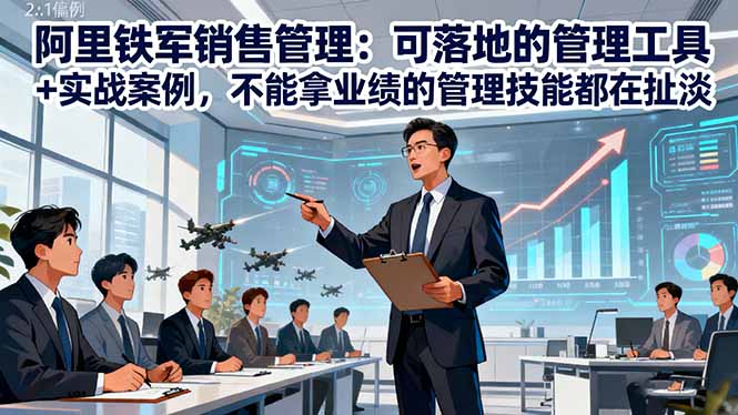 阿里铁军销售管理：可落地的管理工具+实战案例，不能拿业绩的管理都在扯淡-智云网