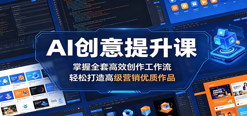 AI创意提升课：掌握全套高效创作工作流，轻松打造高级营销优质作品-智云网