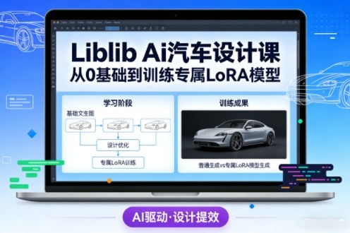 Liblib Ai汽车设计课，从0基础文生图，到教你训练专属设计和风格LoRA模型-智云网
