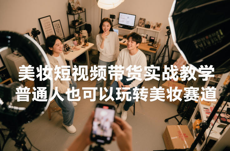 美妆短视频带货实战教学，普通人也可以玩转美妆赛道-智云网
