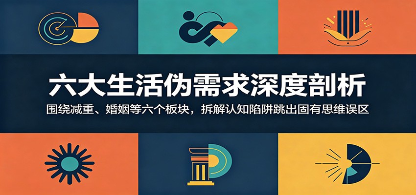 六大生活伪需求深度剖析：围绕减重、婚姻等六个板块，拆解认知陷阱跳出固有思维误区-智云网