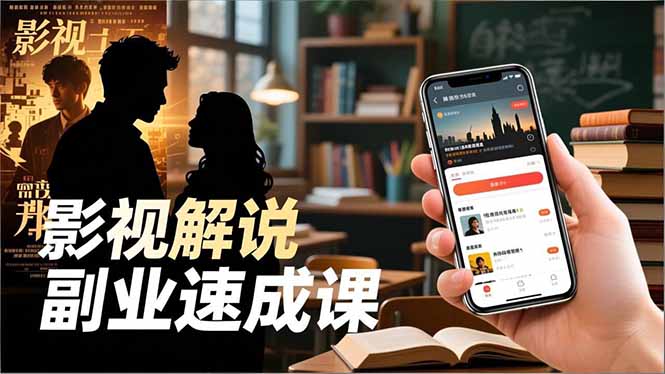 Tk影视解说副业速成课，软件安装、全流程实操、爆款预设，新手两周变现-智云网