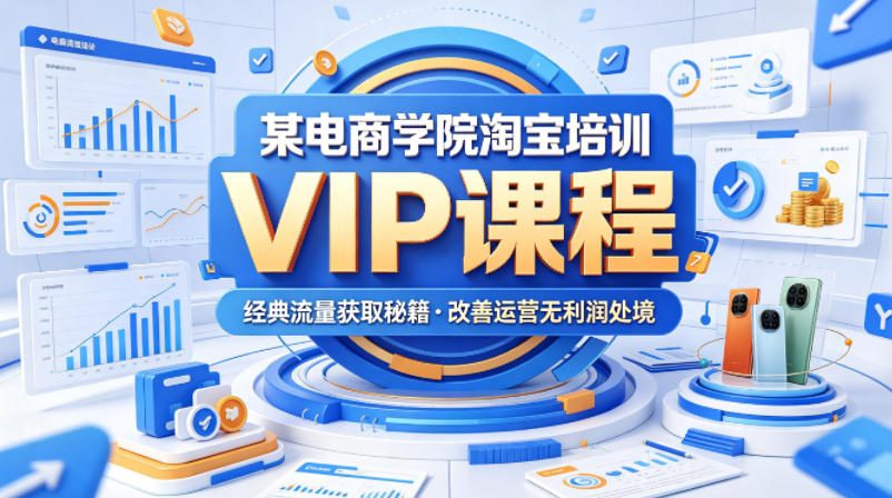 某电商学院淘宝培训VIP课程，各种经典有用的流量获取秘籍，改善运营产品没利润的处境(2026年6月)-智云网