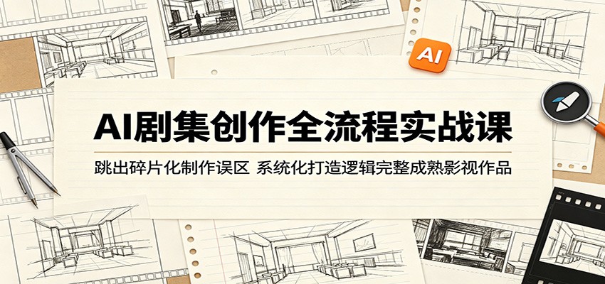 AI剧集创作全流程实战课：跳出碎片化制作误区，系统化打造逻辑完整成熟影视作品-智云网