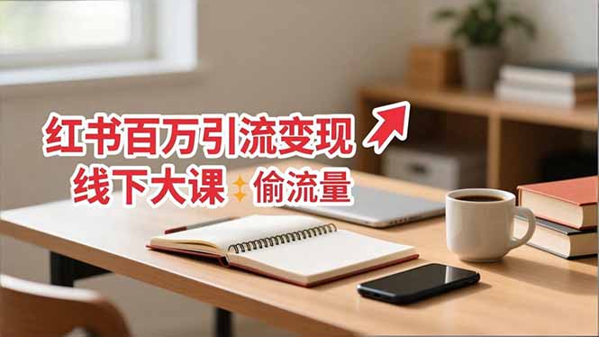 小红书百万引流变现-11月线下大课：分享从0到百万引流路径，手把手教偷流量、拿结果-智云网