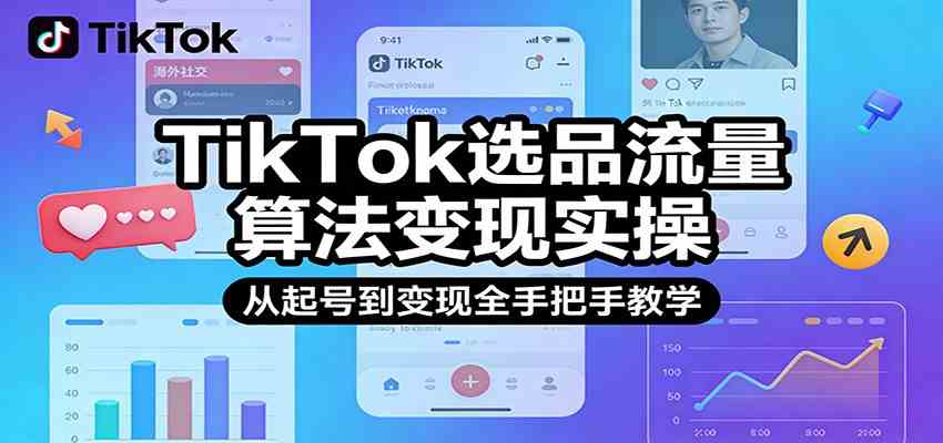 TikTok选品流量算法变现实操，从起号到变现全手把手教学-智云网