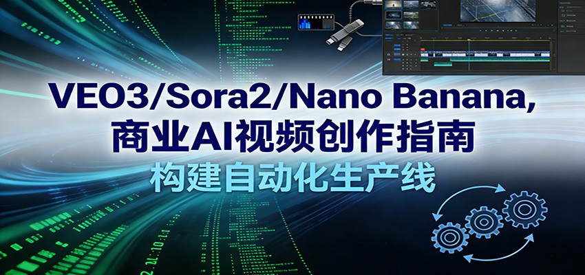 VEO3/Sora2/Nano Banana商业AI视频创作指南，构建自动化生产线-智云网