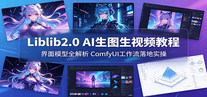Liblib2.0 AI生图生视频教程：界面模型全解析，ComfyUI工作流落地实操-智云网