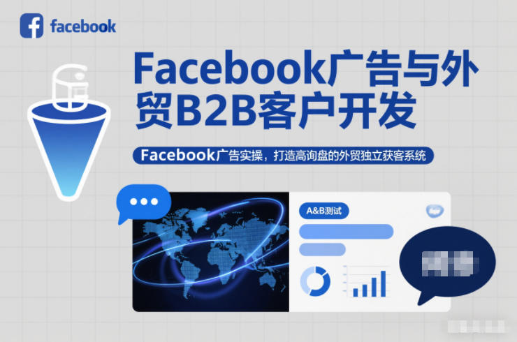 Facebook广告与外贸B2B客户开发，Facebook广告实操，打造高询盘的外贸独立获客系统-智云网