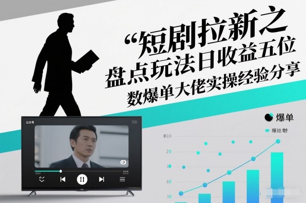 短剧拉新之盘点玩法日收益五位数爆单大佬实操经验分享 短剧拉新之盘点类简单粗暴的玩法全流程实操课，小白也能轻松做-智云网