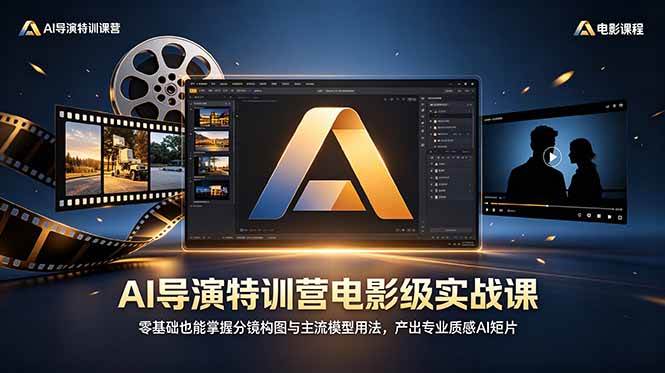 （18804期）AI导演特训营电影级实战课，零基础也能掌握分镜构图与主流模型用法，产出专业质感AI短片-智云网