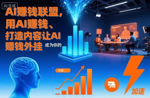 AI賺钱联盟，用AI賺钱、打造内容让AI成为你的賺钱外挂-智云网