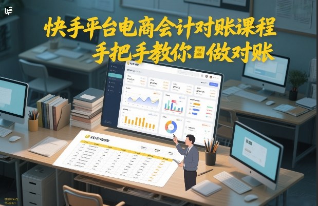 快手平台电商会计对账课程，手把手教你做对账-智云网