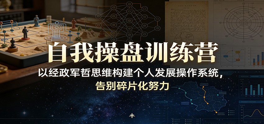 自我操盘训练营：以经政军哲思维构建个人发展操作系统，告别碎片化努力-智云网