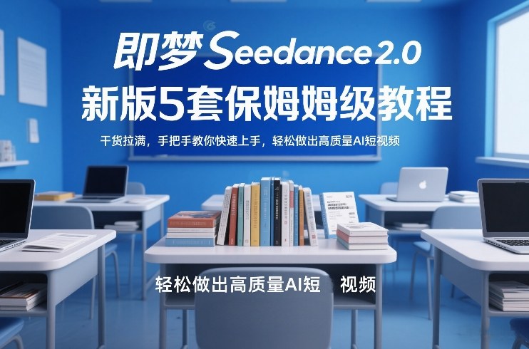 即梦Seedance2.0新版5套保姆级教程，干货拉满，手把手教你快速上手，轻松做出高质量AI短视频-智云网