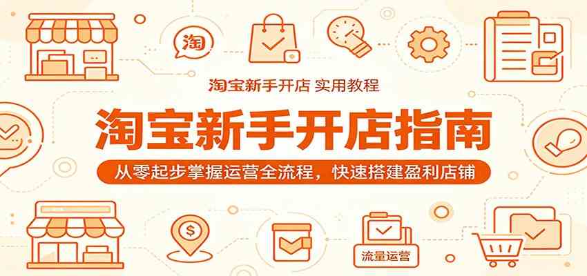 淘宝新手开店指南：从零起步掌握运营全流程，快速搭建盈利店铺-智云网