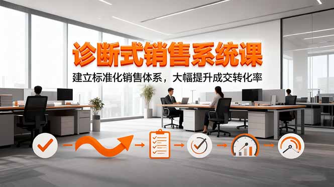 诊断式销售系统课，建立标准化销售体系，大幅提升成交转化率-智云网