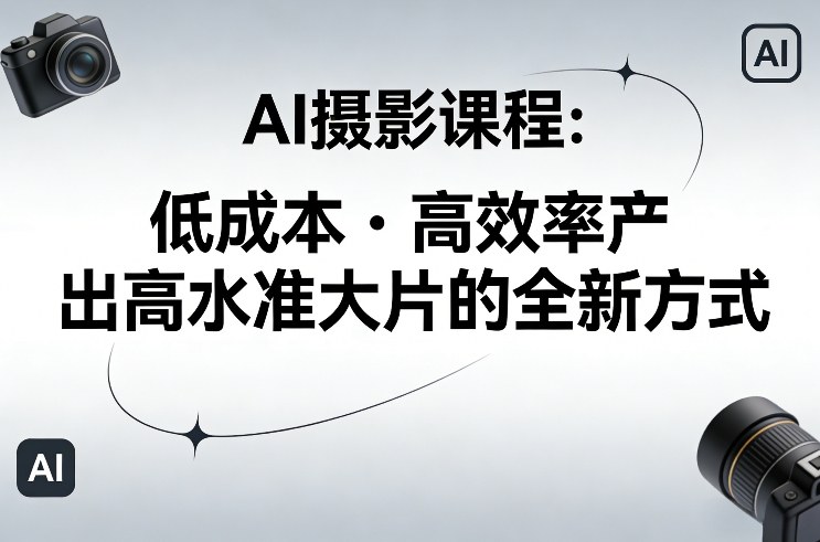 AI摄影课程，低成本高效率产出高水准大片的全新方式-智云网