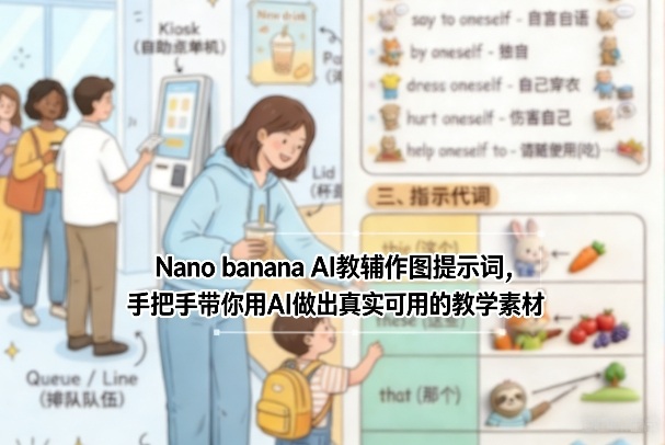 Nano banana AI教辅作图提示词，手把手带你用AI做出真实可用的教学素材-智云网