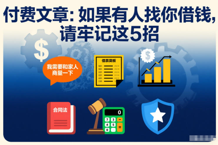 付费文章：如果有人找你借钱，请牢记这5招-智云网