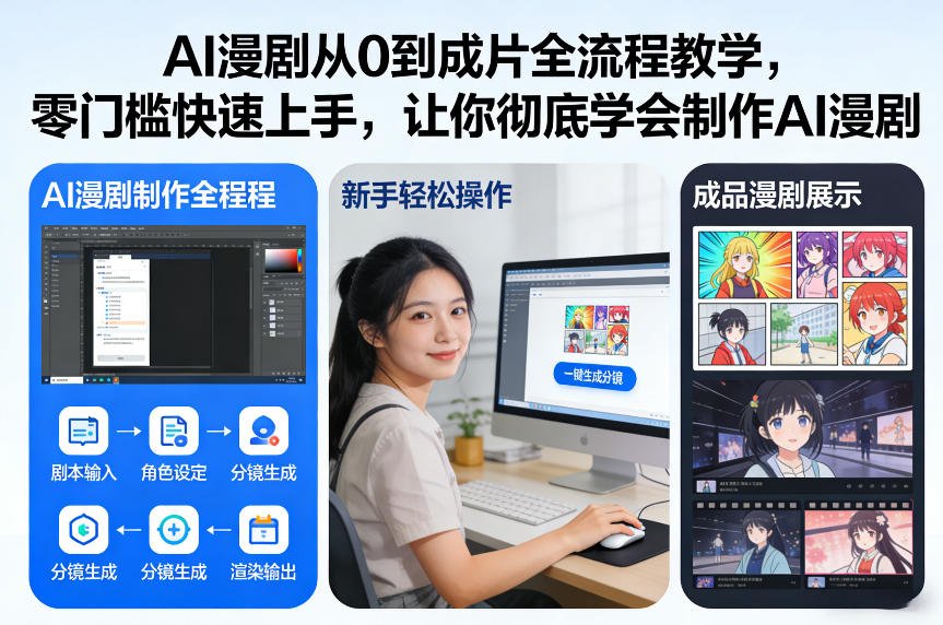 AI漫剧从0到成片全流程教学，零门槛快速上手，让你彻底学会制作AI漫剧【保姆级教程】-智云网