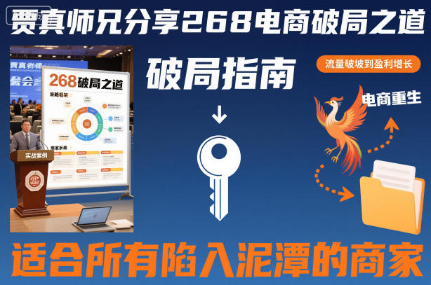 贾真师兄分享268电商破局之道-适合所有陷入泥潭的商家-智云网