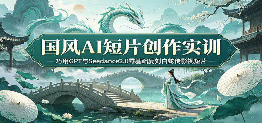 国风AI短片创作实训：巧用GPT与Seedance2.0零基础复刻白蛇传影视短片-智云网
